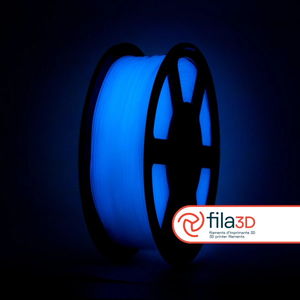Bleu ciel - Phosphorescent // Filament PLA, 1kg - Image 2