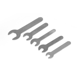 Ensemble de 5 clés en acier inoxydable à ouvertures fixes