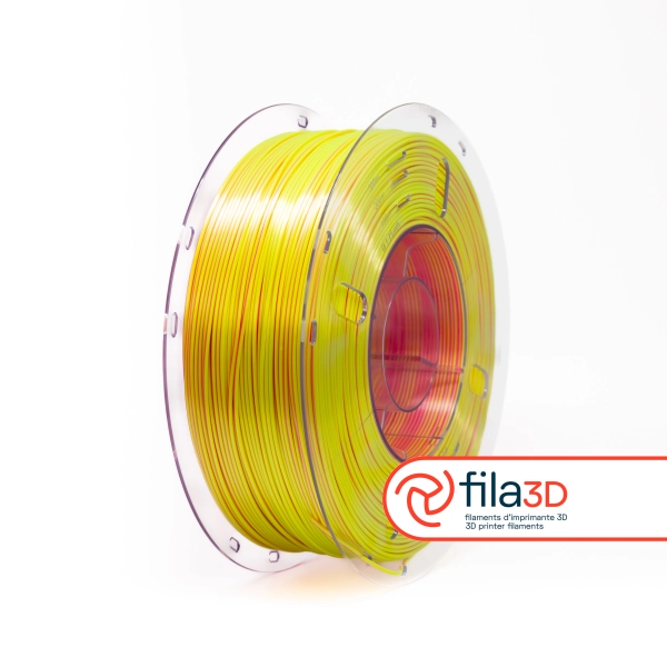 Jaune et rose - Satiné bicolore // Filament PLA, 1kg – Image 3