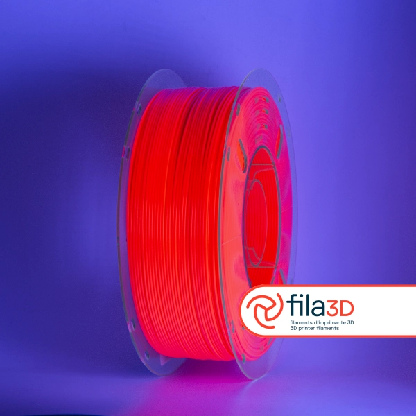 Rouge orangé - Ultra-violet // Filament PLA, 1kg - Image 3